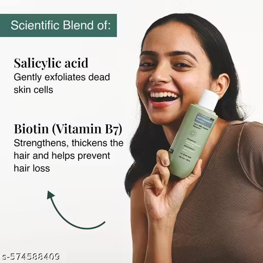 BARE ANATOMY Anti-Dandruff Shampoo - Strengthens Hair with Salicylic Acid & Biotin (250 ml)