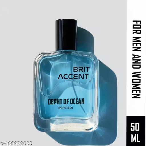 BRIT ACCENT|Depth of Ocean| Long-Lasting|Premium |Specially Currated for Unisex| Eau de Toilette - 50 ml (For Men & Women)